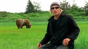 Timothy Treadwell, with bear
