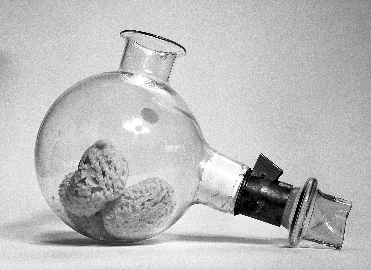 Morton's ether inhaler, an early anaesthesia apparatus of glass and brass
