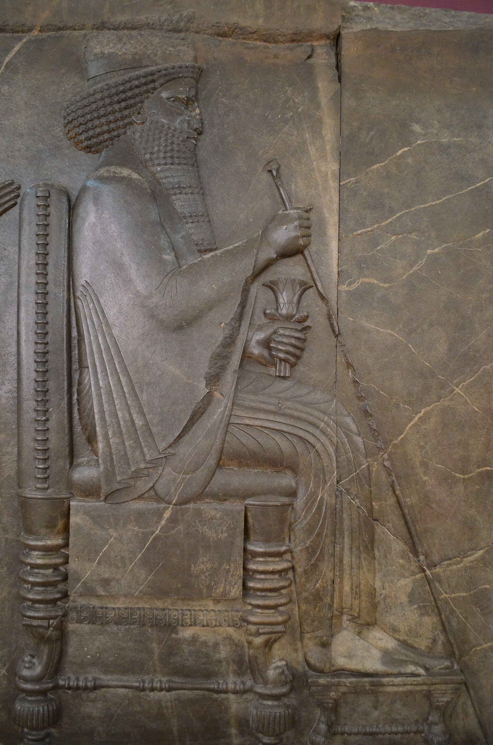 Relief of Xerxes I at the National Museum of Iran